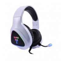 Fone de Ouvido Headset Clanm Gamer Mount CL-HM709 Branco RGB