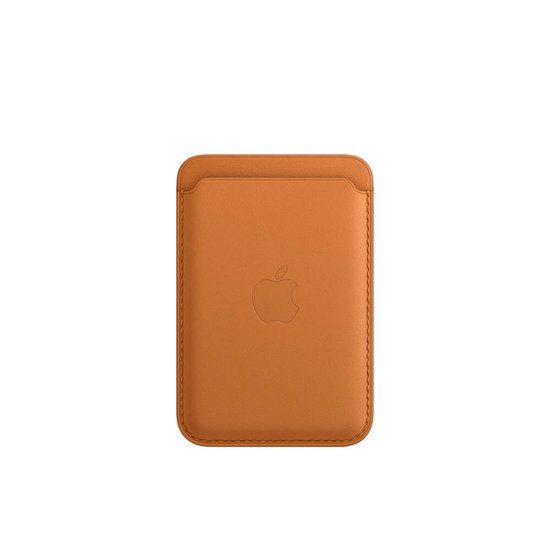 Carteira Com Magsafe Apple para Iphone Castanho-Dourado