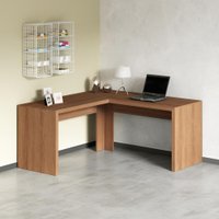 Escrivaninha/Mesa Escritório de Canto Multimóveis CR25024 Amendoa