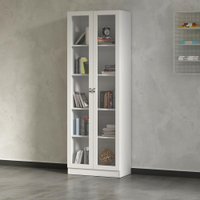 Armário Estante com 2 Portas de Vidro Multimóveis CR25069 Branco