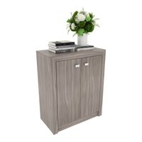Balcão Escritório C/ 2 Portas Multimóveis CR25013 Cinza