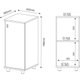 Balcão Multiuso com 1 Porta Multimóveis CR20006 Branco