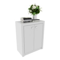 Balcão Escritório C/ 2 Portas Multimóveis CR25013 Branco