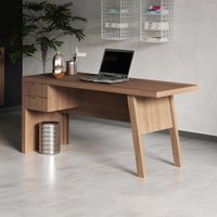 Escrivaninha com 2 gavetas Multimóveis CR25029 Amendoa