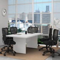 Mesa Escritório/Reunião Multimóveis CR25027 Branca