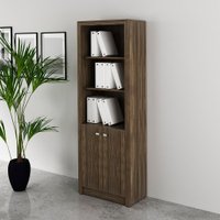 Armário Escritório com 2 Portas Multimóveis CR25020 Nogal