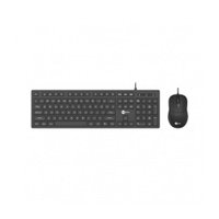 Kit Teclado e Mouse com Fio CM102 Preto Lecoo