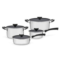 Jogo de Panela Solar Ceramic 4 Peças em Aço Inox Tramontina