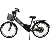 Bicicleta Elétrica Confort 800w 48v 15ah Preta Com Cestinha