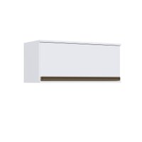 Armário Aéreo com Porta Basculante Casablanca 3470 Casamia Branco Acetinado
