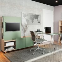 Rack Aurora Com Painel de TV e Estante Be Mobiliário