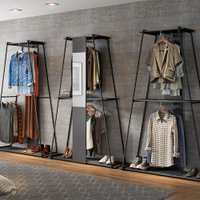 Estante Para Roupas Tog Com Espelho Be Mobiliário