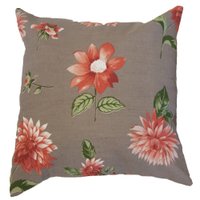 Almofada Decorativa 40x40 cm - Floral Laranja