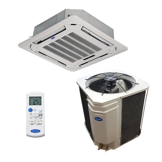 Ar Condicionado Split Cassete Carrier Frio 24000 BTUs 220V Monofásico 38TFCA24515MC