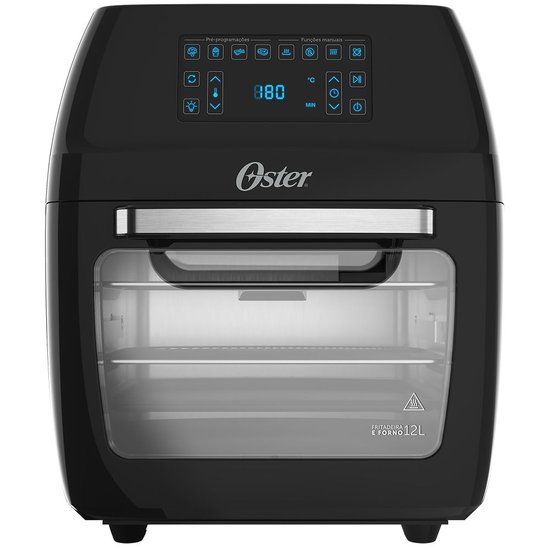Fritadeira Elétrica Sem Óleo Oster 12 Litros Preta 127V OFRT780