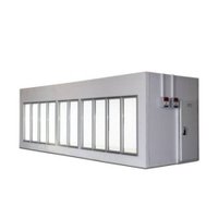 Walk in Cooler Gallant Resfriados 10 Portas Vidro com Piso Painel 380V/3F CWRCP-10
