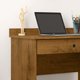Mesa Para Computador ou Notebook com Gaveta e Rodízios Prisma - Freijó