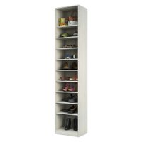 Guarda Roupa Closet Aberto Sapateira com 9 Prateleiras 50,3cm Prime Luciane Móveis