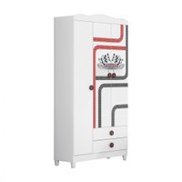 Guarda Roupa Estrela Fast Car 3 Portas