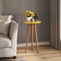 Mesa de Apoio Retrô Cissa - Amarelo Brilho