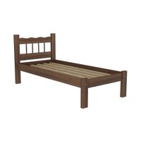 Cama Solteiro Madeira Maciça com Colchão Incluso Madri Multimóveis CR4161