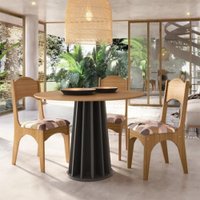 Mesa De Jantar Dalla Costa Redonda Ripada 105cm
