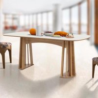 Mesa De Jantar Dalla Costa Retangular Pés Ripados 180 cm