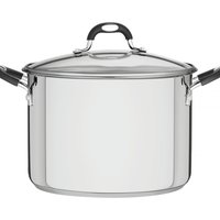 Caldeirão Tramontina Solar Silicone em Aço Inox com Fundo Triplo com Tampa de Vidro 28 cm 11,90 L