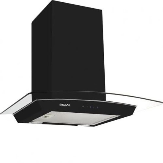 Coifa de Parede Suggar Esmeralda Touch 60cm 220V  Preto TP0362PT