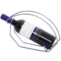 Adega Suporte para Garrafa de Vinho para Mesa Bar - Cromado