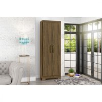 Armário Multiuso Zanzini Max Plus Com Duas Portas - Nogal