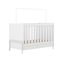 Berço/Mini Cama Estrela Metalic Multi - Branco