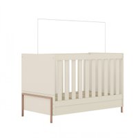 Berço/Mini Cama Estrela Metalic Multi - Rose/Off White