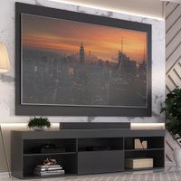 Rack com Painel TV 75" Web Multimóveis MP1045 Preto