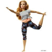 Boneca Barbie Feita para Mexer Yoga Ruiva To Move Articulada - Mattel