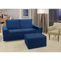 Sofá com 2 Lugares Living Liverpool Paraná - Azul