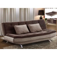 Sofá Cama 3 Lugares Speciale Marrocos JS Móveis - Fungi Choco