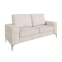 Sofá 2 Lugares 170cm Toio Casa de Pedra Estofados - Bege / Branco