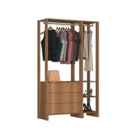 Smart Closet Yes Com 2 Cabideiros 3 Gavetas e 4 Prateleiras Nova Mobile - Montana