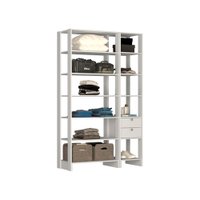 Smart Closet Yes Com 2 Gavetas e 11 Prateleiras Nova Mobile - Branco