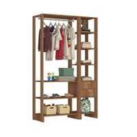 Smart Closet Yes Com Cabideiro 2 Gavetas e 8 Prateleiras Nova Mobile - Montana