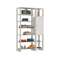 Smart Closet Yes Com Porta e 9 Prateleiras Nova Mobile - Branco