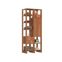 Small Closet Yes Com 2 Gavetas Porta e 8 Prateleiras Nova Mobile - Montana