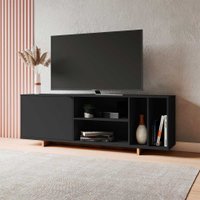 Rack Nomad com Nichos para TV de até 65 Polegadas Appunto - Preto e Castanho