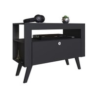 Rack Com Porta Revistas Para TV Até 36 Polegadas Toronto - Preto