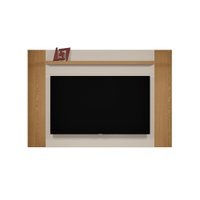 Painel para TV de até 60 Polegadas Aurora Linea Brasil - Carvalho com Off White