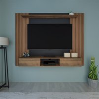 Painel Para TV Artely Nevada 2 Portas Deslizantes - Pinho/Preto