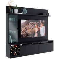 Painel Home De TV 60 Polegadas Corrediças Telescópicas Quiditá	- Preto