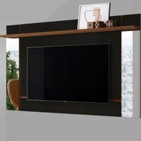 Painel 1.20 Cm Malibu Mobler 4004038.703 - Preto Fosco e Nature