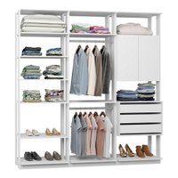 Módulo Closet com 3 Peças Be Mobiliario - Branco